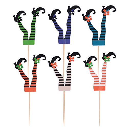 ARTIBETTER 72PCS Halloween Witch Cupcake Toppers Witch Leg Cupcake Topper Witch Feet Halloween Cake Topper Halloween Party Decoration ARTIBETTER 72PCS Halloween Witch Cupcake Toppers Witch Leg Cupcake Topper Witch Feet Halloween Cake Topper Halloween Party Decoration