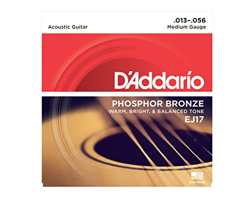 DAddario EJ17 Acoustic Guitar Strings Medium 13-56 - Two Pack