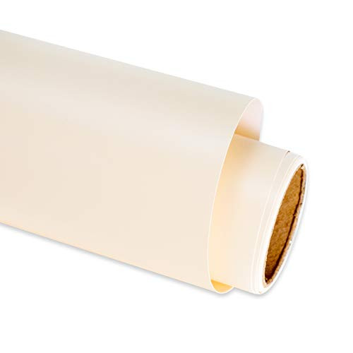 Permanent Adhesive Vinyl 12 inch x 6ft  Matte Ivory White