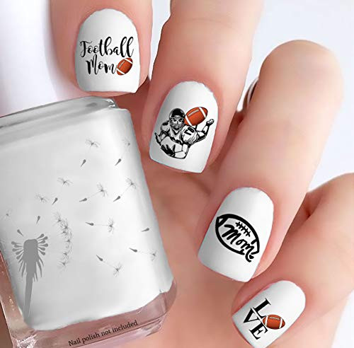 Football Mom Vol II -Clear Water-Slide Nail Decals-