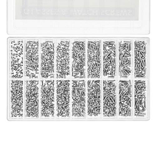 900 Assortment Micro Watch Screw Compatible with Watch Jewelry Repair And Eyeglass S Steel