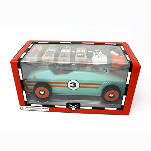 Jack Rabbit Creations Magnetic Retro Race Car