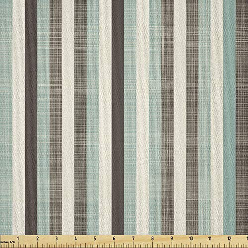 Ambesonne Retro Fabric by The Yard Classical Vertical Stripes Pattern Texture Image Old Fashioned Display Microfiber Fabric for Arts and Crafts Textiles and Decor Brown Almond Green Cream Ambesonne Retro Fabric by The Yard Classical Vertical Stripes Pattern Texture Image Old Fashioned Display Microfiber Fabric for Arts and Crafts Textiles and Decor Brown Almond Green Cream