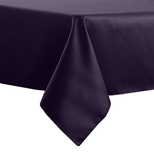 Ultimate Textile Herringbone - Fandango 54 x 96-Inch Rectangular Tablecloth  Purple