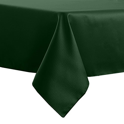 Ultimate Textile Herringbone - Fandango 60 x 120-Inch Rectangular Tablecloth  Hunter Green