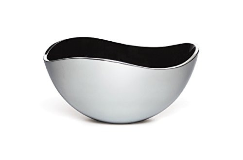 Savora Dimple Aluminum and Enamel Bowl, 6-Inch, Noir