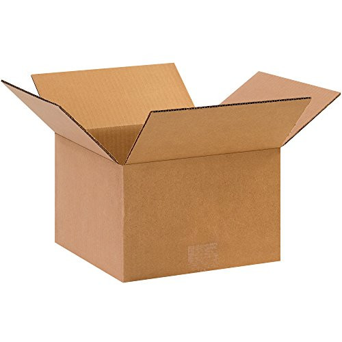 BOX USA B10106 Corrugated Boxes, 10"L x 10"W x 6"H, Kraft (Pack of 25)