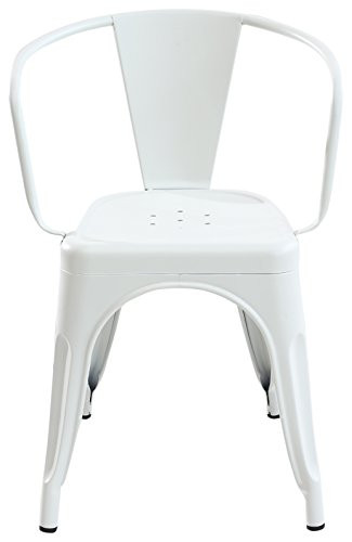 Poly and Bark Trattoria Arm Chair in White