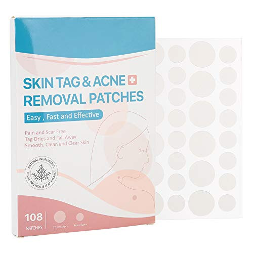 108pcs   box Skin Tag Remover Patches  Skin Tags Dry and Fall Away  Wart Remover Kit for Medium to Large