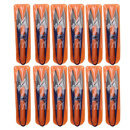 12Pcs Sewing Scissors U-Shaped Scissor Spring Yarn Thread Cutter Mini Small Snips Trimming Nipper for Home School Stitch DIY Supplies