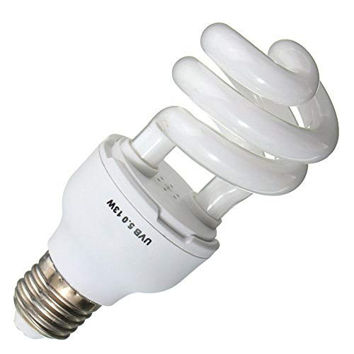 13W 26W Fluorescent Lamp 5.0 10.0 UVB Compact Light Terrarium Reptile Care Ultraviolet Lamp Bulb -white  26w uvb5.0-