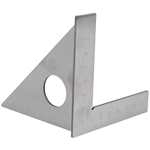 GLOGLOW Right Angle Ruler  90 45 Degrees Carpenter Measuring Ruler Stainless Steel Woodworking Right Angle Gauge Multifunctional Pressional Easy-Read Layout Tool