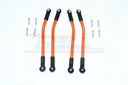 GPM HPI Venture Toyota FJ Cruiser Upgrade Parts Aluminum Adjustable Suspension Links - 4Pc Set Orange