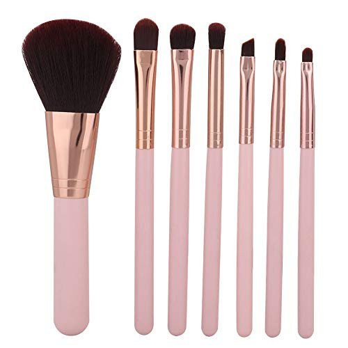 7Pcs Multi-Functional Portable Makeup Brush Set Cosmetic Beauty Tool Kit for Beginner to Eyeshadow  Eyebrow  Eyeliner  Blending