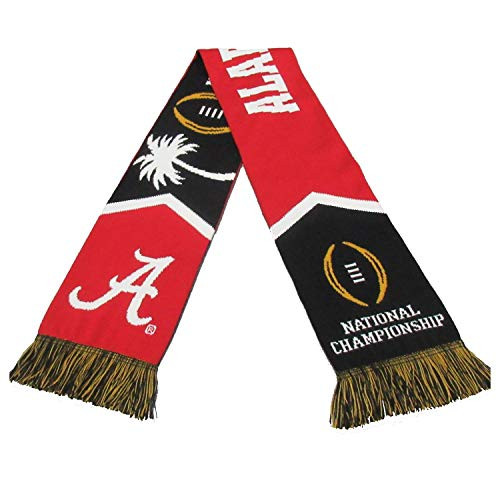 Official 2021 College Football Playoff National Championship Game 1-11-21 Alabama Roll Tide Knitted Scarf