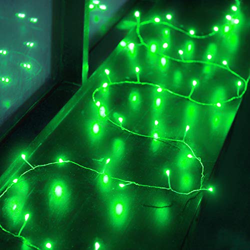 St Patrick s Day Fairy String Lights  6.5ft 40 LEDs Green Shamrock Firecracker Lights Battery Operated for St Patrick s Day Irish Festival Indoor Outdoor Bedroom Garden Party Decoration