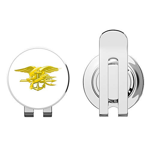 US Navy Seal Team Trident Military Golf Hat Clip with Magnetic Ball Marker
