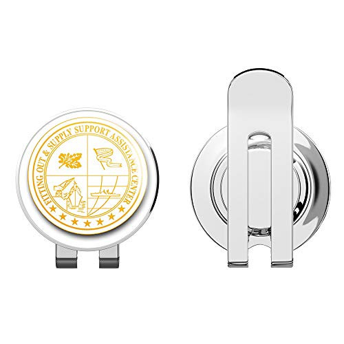 US Navy Fitting Out and Supply Support Assistance Center Gold Seal Golf Hat Clip with Magnetic Ball Marker