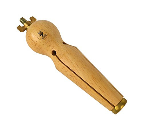 5-1 4 inch Wooden Ring Clamp Holder Vise w Fly Nut Screw Type Jewelry Tool