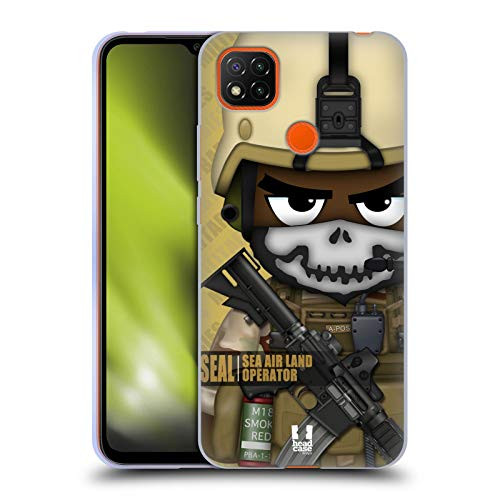 Head Case Designs Seal Half Military Babies Soft Gel Case Compatible with Xiaomi Redmi 9C