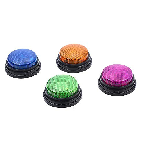 Roeam Answer Buzzers Recordable Talking Button Voice Recording Sound Button with High Bright Energy Saving Light