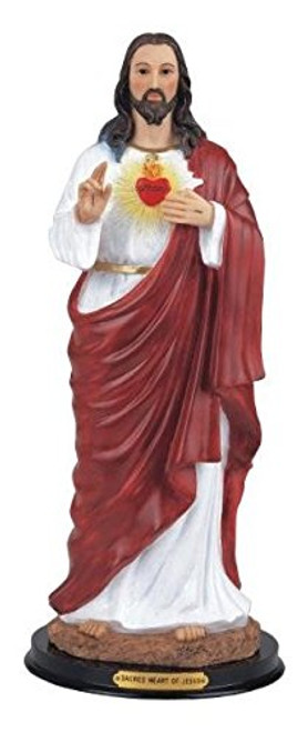 StealStreet SS-G-309.15 Sacred Heart of Jesus Holy Figurine Religious Decoration Decor, 9" StealStreet SS-G-309.15 Sacred Heart of Jesus Holy Figurine Religious Decoration Decor, 9"