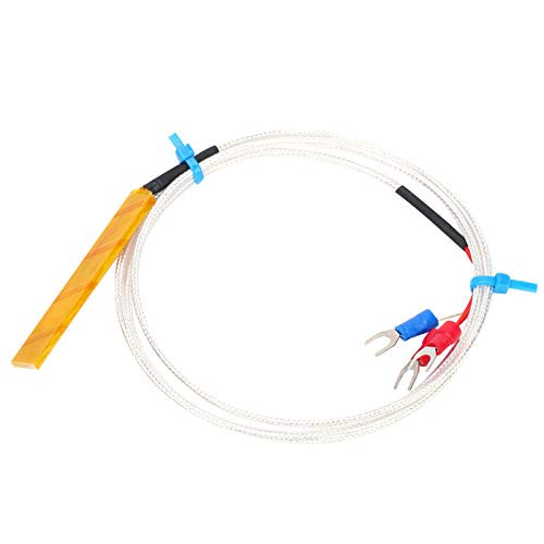 PT100 Temperature Sensor Waterproof  Temperature Sensor Probe  Waterproof Temperature Sensor Thermistor Temperature Measuring Probe Patch Type-1m-
