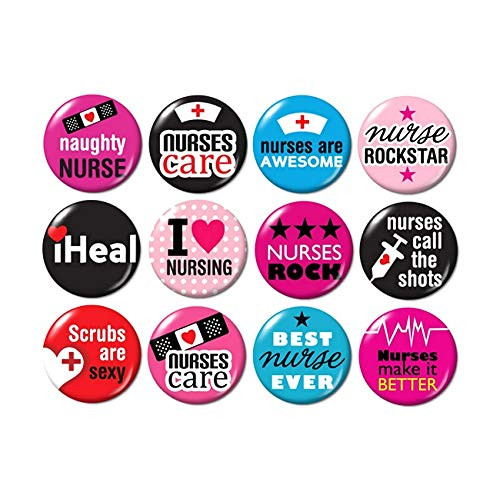 Nurse Flatback -no pins- Buttons -set  3-