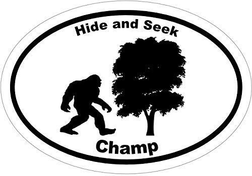 ION Graphics Bigfoot Sasquatch Vinyl Decal Sticker - Hide and Seek Champ YETI Vinyl Sticker - Bigfoot Bumper Sticker - Perfect Big Foot Sasquatch Funny Gift Made in The USA Size 4.7 x 3.3 inch ION Graphics Bigfoot Sasquatch Vinyl Decal Sticker - Hide and Seek Champ YETI Vinyl Sticker - Bigfoot Bumper Sticker - Perfect Big Foot Sasquatch Funny Gift Made in The USA Size 4.7 x 3.3 inch