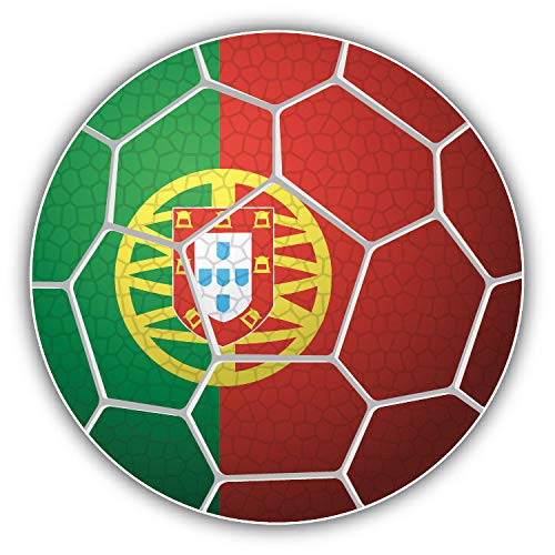 JJH Inc Magnet Portugal Soccer Ball Flag Flexible Vinyl Magnet Waterproof Car Magnetic Bumper Sticker 5 inch