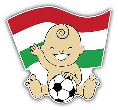 JJH Inc Hungary Flag Baby Soccer Fan Vinyl Decal Sticker Waterproof Car Decal Bumper Sticker 5 inch JJH Inc Hungary Flag Baby Soccer Fan Vinyl Decal Sticker Waterproof Car Decal Bumper Sticker 5 inch
