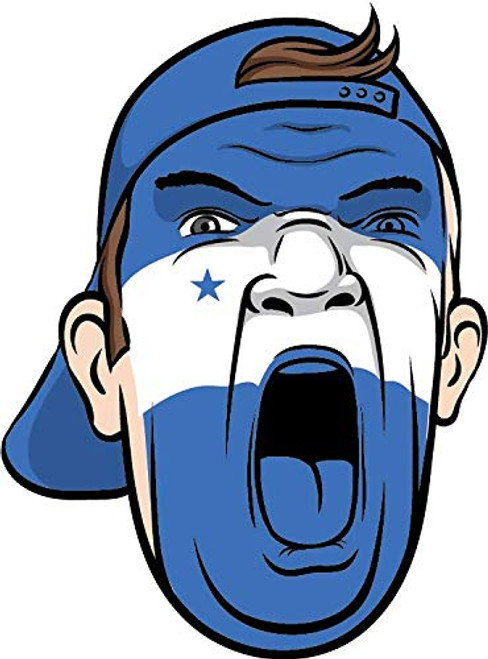 JJH Inc Honduras Football Fan Face Flag Soccer Vinyl Decal Sticker Waterproof Car Decal Bumper Sticker 5 inch JJH Inc Honduras Football Fan Face Flag Soccer Vinyl Decal Sticker Waterproof Car Decal Bumper Sticker 5 inch