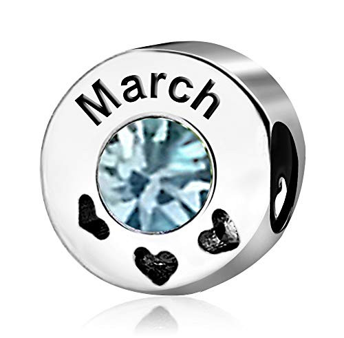 JMQJewelry Mothers Love Baby Day Birthday Birthstone March Heart Charms For Bracelets Grandma Mom Brother Sister Family Teacher Key Gifts JMQJewelry Mothers Love Baby Day Birthday Birthstone March Heart Charms For Bracelets Grandma Mom Brother Sister Family Teacher Key Gifts
