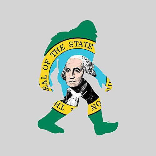 Washington Bigfoot Sticker Vinyl Decal Sticker WA Big Foot Sasquatch yeti Made in USA Washington Bigfoot Sticker Vinyl Decal Sticker WA Big Foot Sasquatch yeti Made in USA