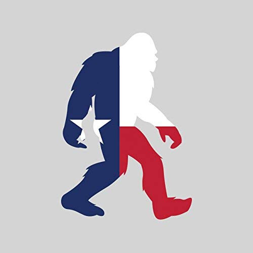 Texas Bigfoot Sticker Vinyl Decal Sticker TX Big Foot Sasquatch yeti Made in USA