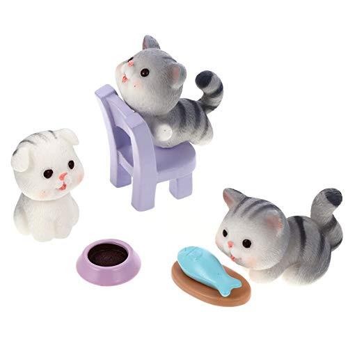 YARNOW 7pcs Miniature Cat Figurines DIY Cat Family Toys Figures Resin Animal Figures Bonsai Micro Landscape Decoration for Fairy Garden Dollhouse Decoration Cake Toppers YARNOW 7pcs Miniature Cat Figurines DIY Cat Family Toys Figures Resin Animal Figures Bonsai Micro Landscape Decoration for Fairy Garden Dollhouse Decoration Cake Toppers