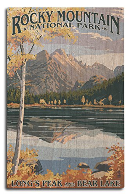 Lantern Press Rocky Mountain National Park Colorado - Longs Peak and Bear Lake Fall 10x15 Wood Wall Sign Wall Decor Ready to Hang Lantern Press Rocky Mountain National Park Colorado - Longs Peak and Bear Lake Fall 10x15 Wood Wall Sign Wall Decor Ready to Hang