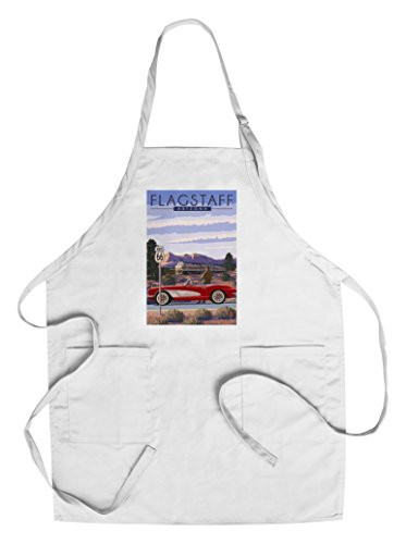Flagstaff  Arizona - Route 66  Cotton Polyester Chef s Apron