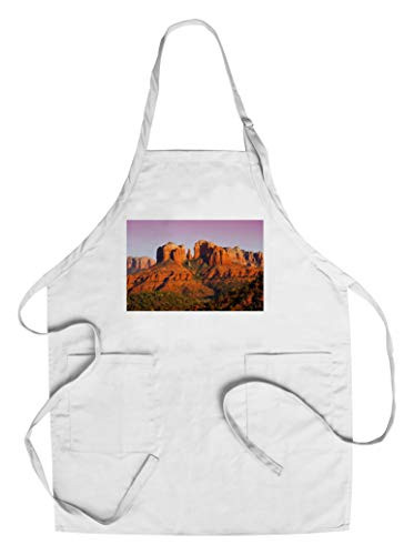 Sedona  Arizona - Sunset on Cathedral Rock 9006837  Cotton Polyester Chef s Apron