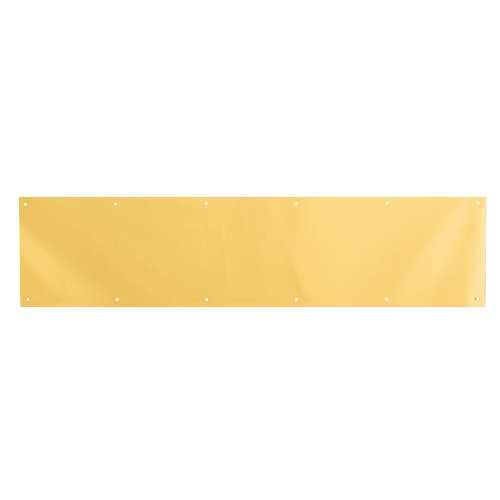 Prime-Line Products J 4704 Kick Plate, 6 in. x 34 in., Solid Brass Construction, Polished Brass Finish