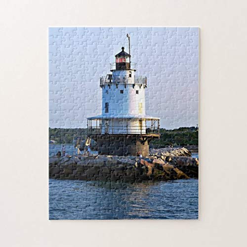 Spring Point Ledge Lighthouse  Maine 500 Pieces Jigsaw Puzzle  Puzzles for Adults and Kids Jigsaw Puzzle Intellectual Decompressing Fun Family Game Toys