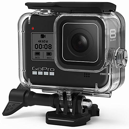 FitStill Waterproof Case for GoPro Hero 8 Black  Protective Underwater 60M Dive Housing Shell with Bracket Accessories for Go Pro Hero8 Action Camera