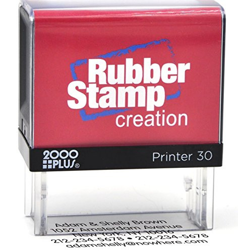 Bank Deposit Stamp - Five Line Self Inking Stamp for Check Endorsement - 3 4 inch  x 1-7 8 inch