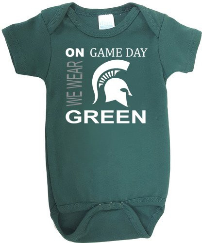 Future Tailgater Michigan State Spartans On Game Day Baby Onesie  6-12 Months