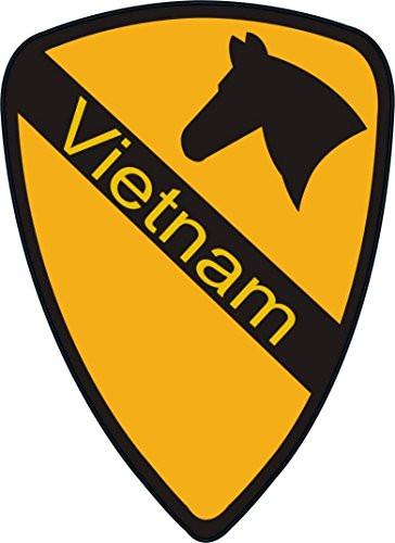 MilitaryDecals23 Magnet US Army 1st Cavalry Division Vietnam Patch Decal Magnetic Sticker 3.8 inch