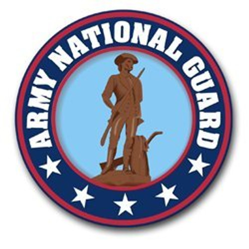 MilitaryDecals23 Magnet United States Army National Guard Patch Decal Magnetic Sticker 3.8 inch