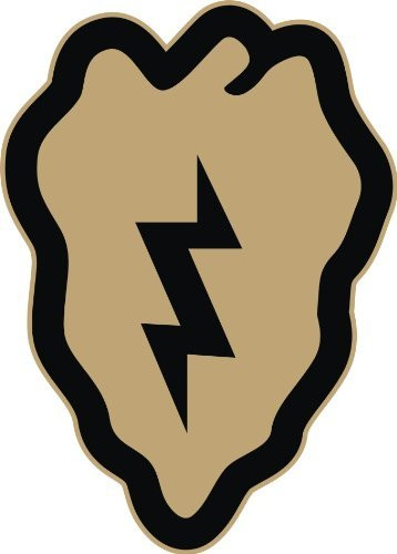 MAGNET US Army 25th Infantry Division Desert Tan Patch Decal Magnetic Sticker 5.5 inch