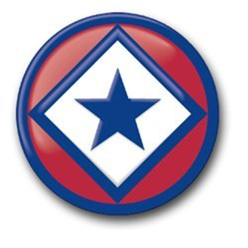 MAGNET United States Army 122nd Reserve Command Patch Decal Magnetic Sticker 3.8 inch  6-Pack