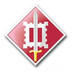MAGNET United States Army 18th Engineer Brigade Patch Decal Magnetic Sticker 5.5 inch
