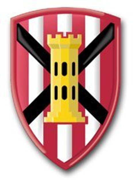 MilitaryDecals23 Magnet United States Army 7th Engineer Brigade Patch Decal Magnetic Sticker 3.8 inch